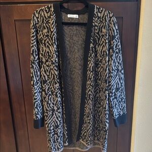 89th & Madison Black and Tan Cardigan